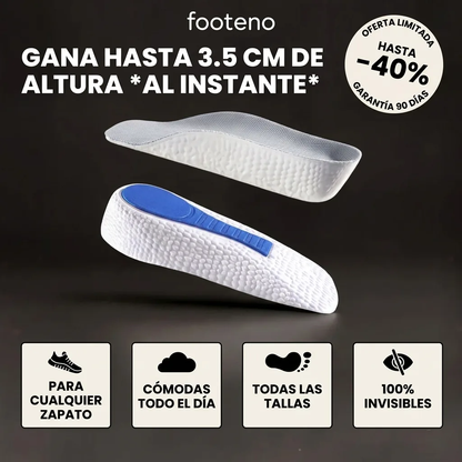 Alzas invisibles Footeno: gana hasta 3.5 cm de altura al instante