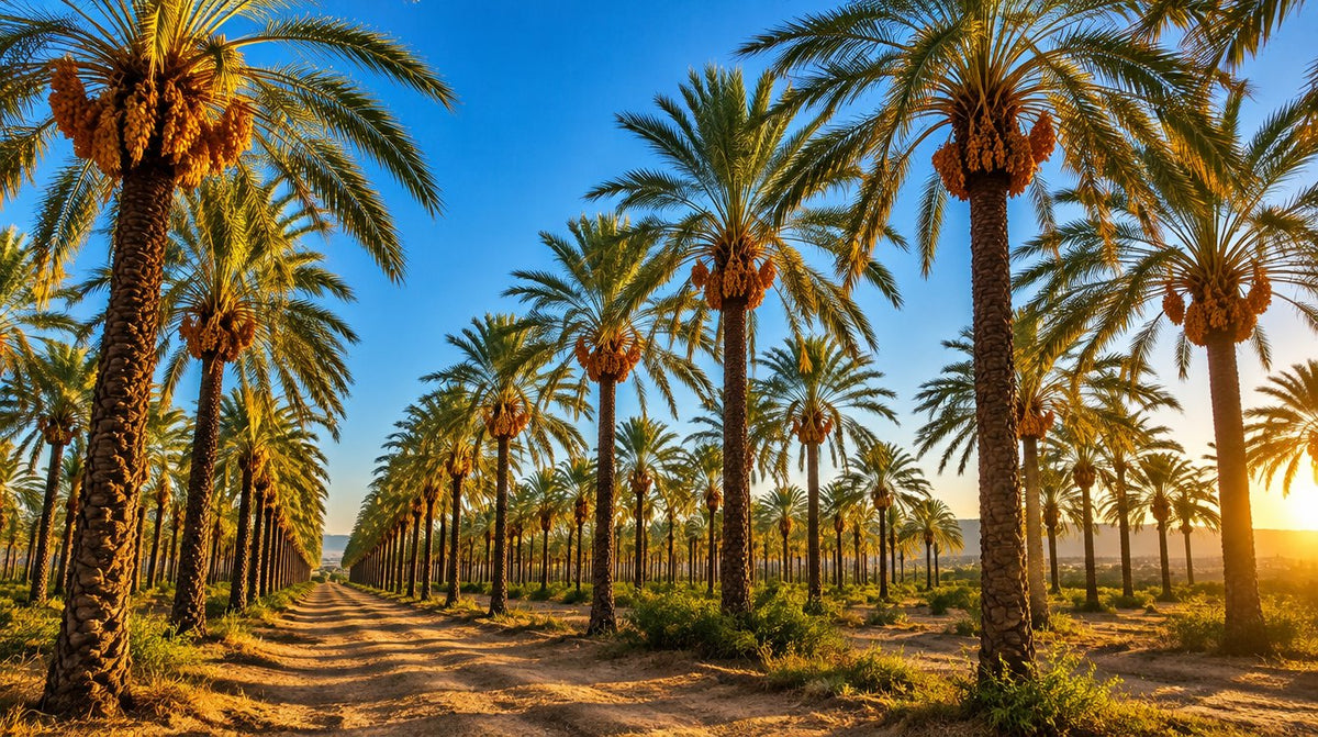 Palmeral de Elche al atardecer